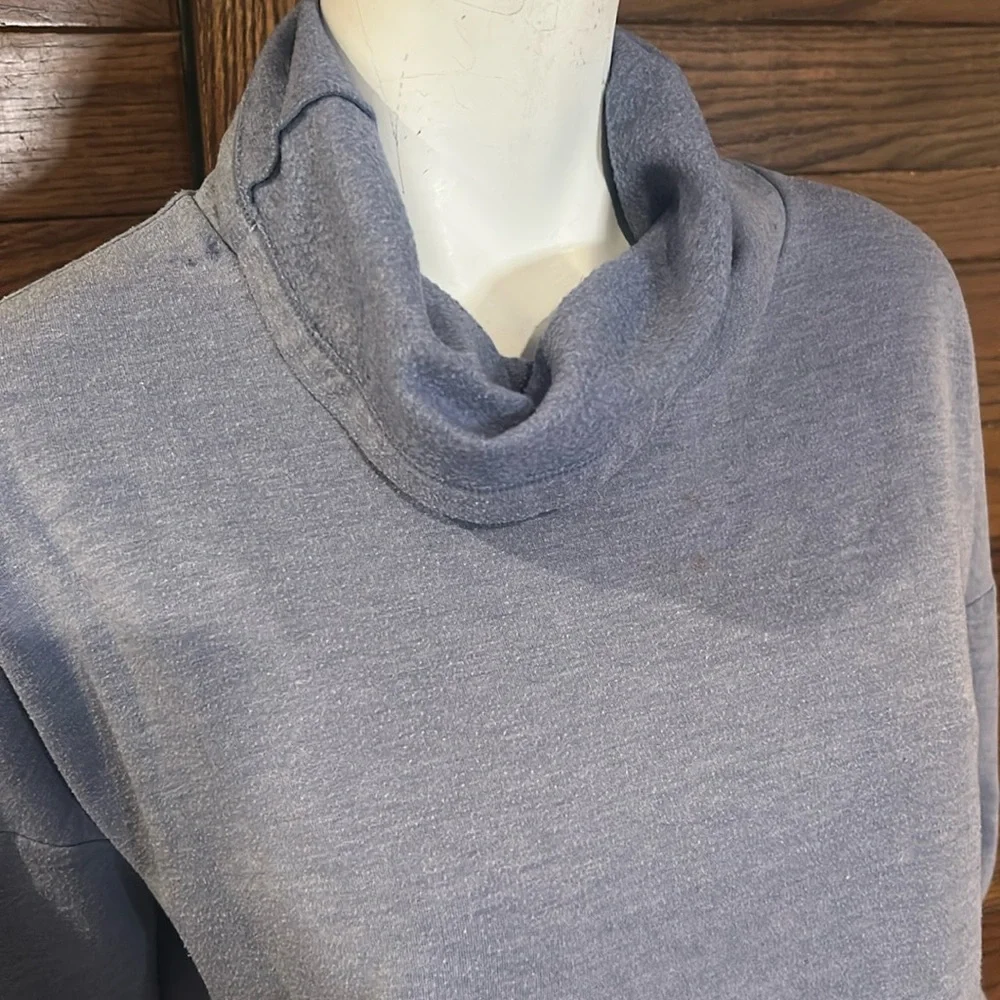 Layer 8 Women's Light Blue Cowl Neck Sweatshirt - Picture 2 of 4